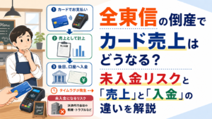 全東信の倒産でカード売上はどうなる?未入金リスクと「売上」と「入金」の違いを解説